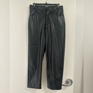 Abercrombie High Rise Vegan Leather Pants
